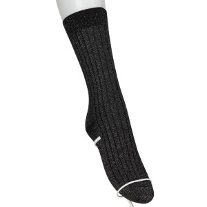 AZGI クルーソックス・レギュラーソックス Wide Rib Glitter Socks