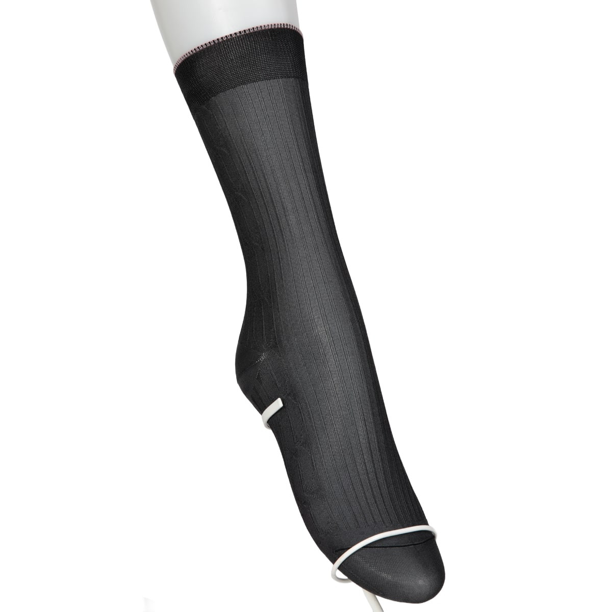 AZGI クルーソックス・レギュラーソックス Cable & Rib Sheer Socks