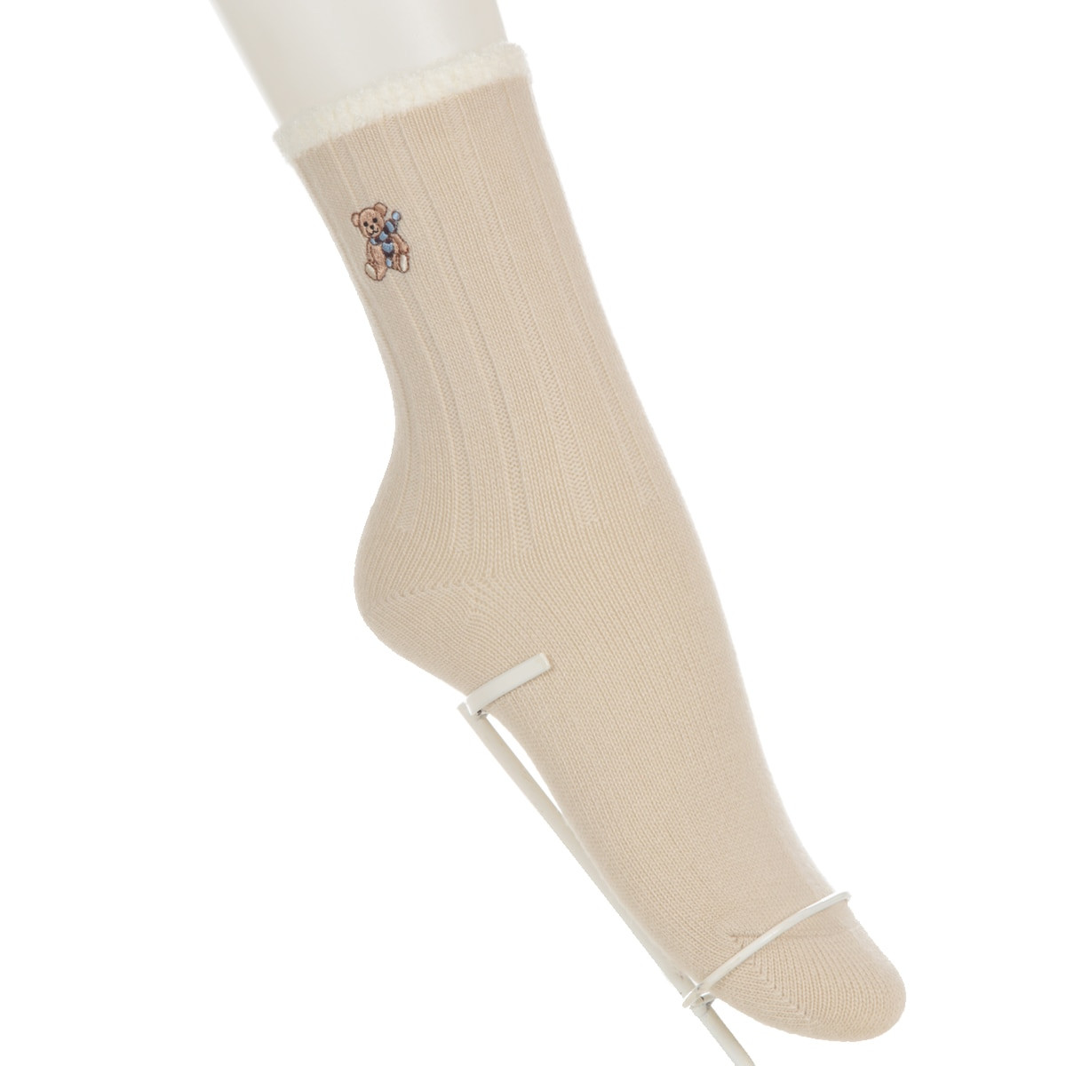 Aquascutum クルーソックス・レギュラーソックス マフラーベア刺繍