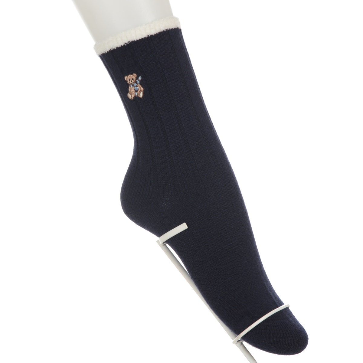 Aquascutum クルーソックス・レギュラーソックス マフラーベア刺繍