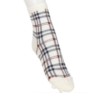 Aquascutum クルーソックス・レギュラーソックス チェック柄 ショート