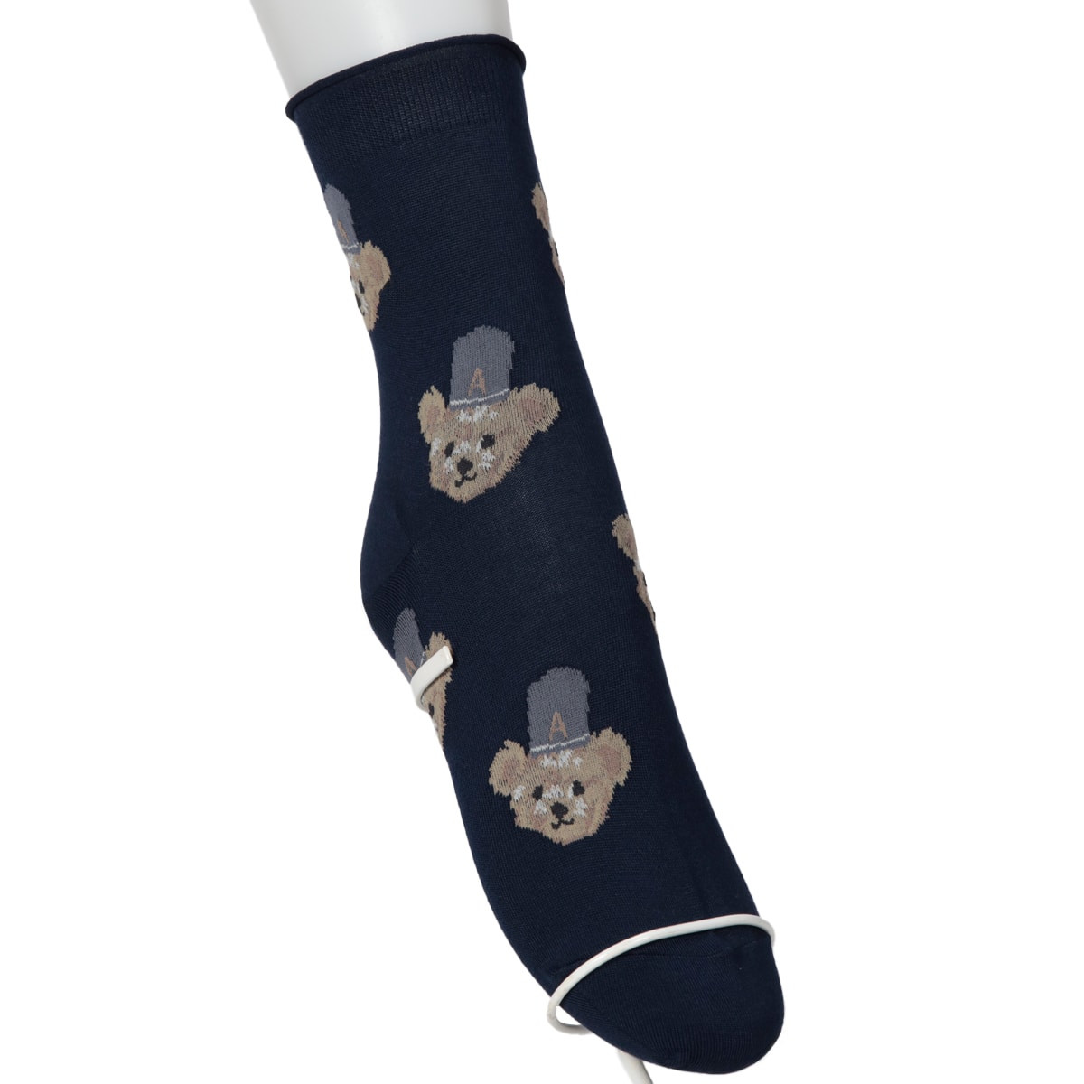 Aquascutum クルーソックス・レギュラーソックス ハットベア柄