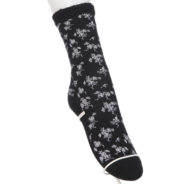 23区 クルーソックス・レギュラーソックス フラワーラメ柄 | Atsugi