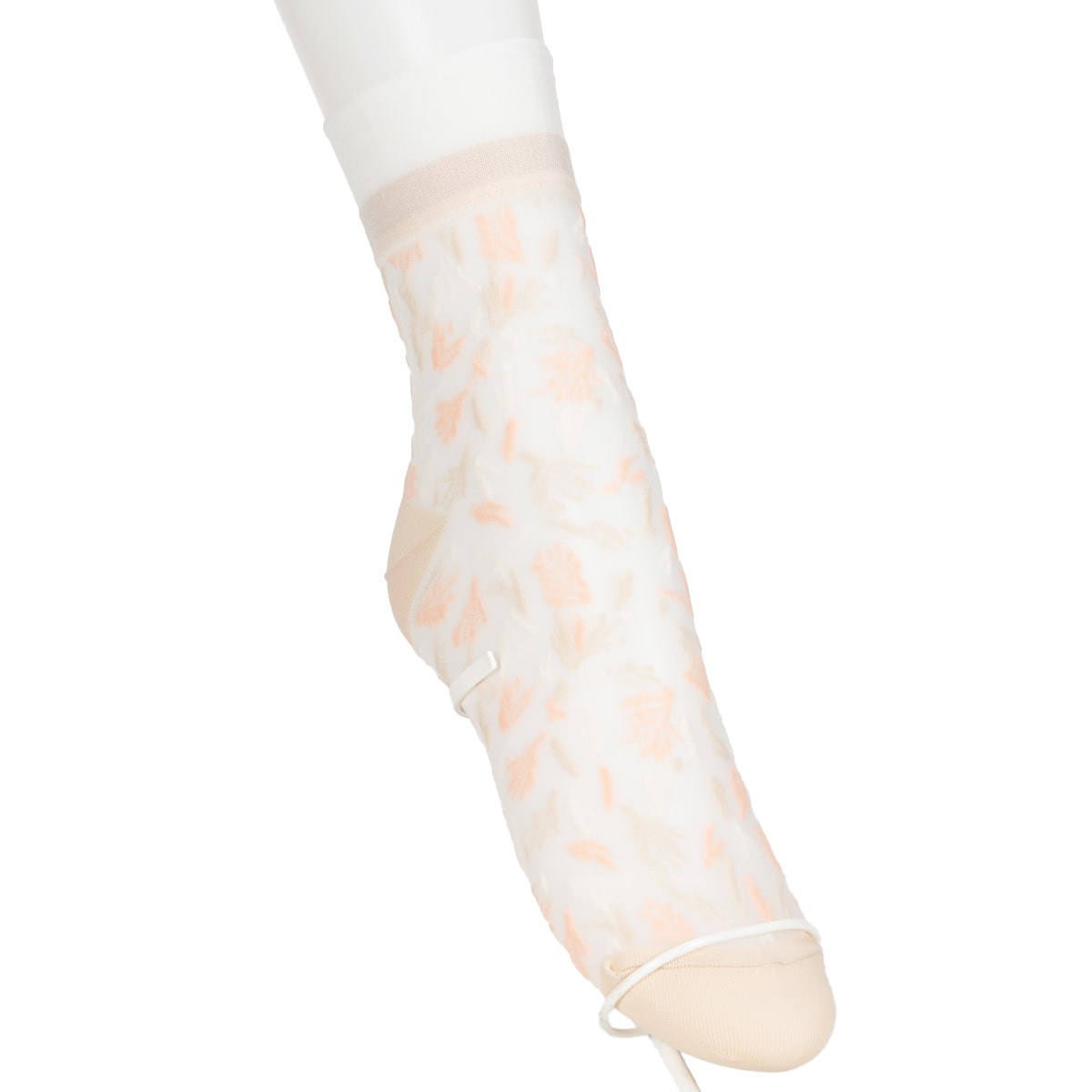 23区 クルーソックス・レギュラーソックス シアーボタニカル柄