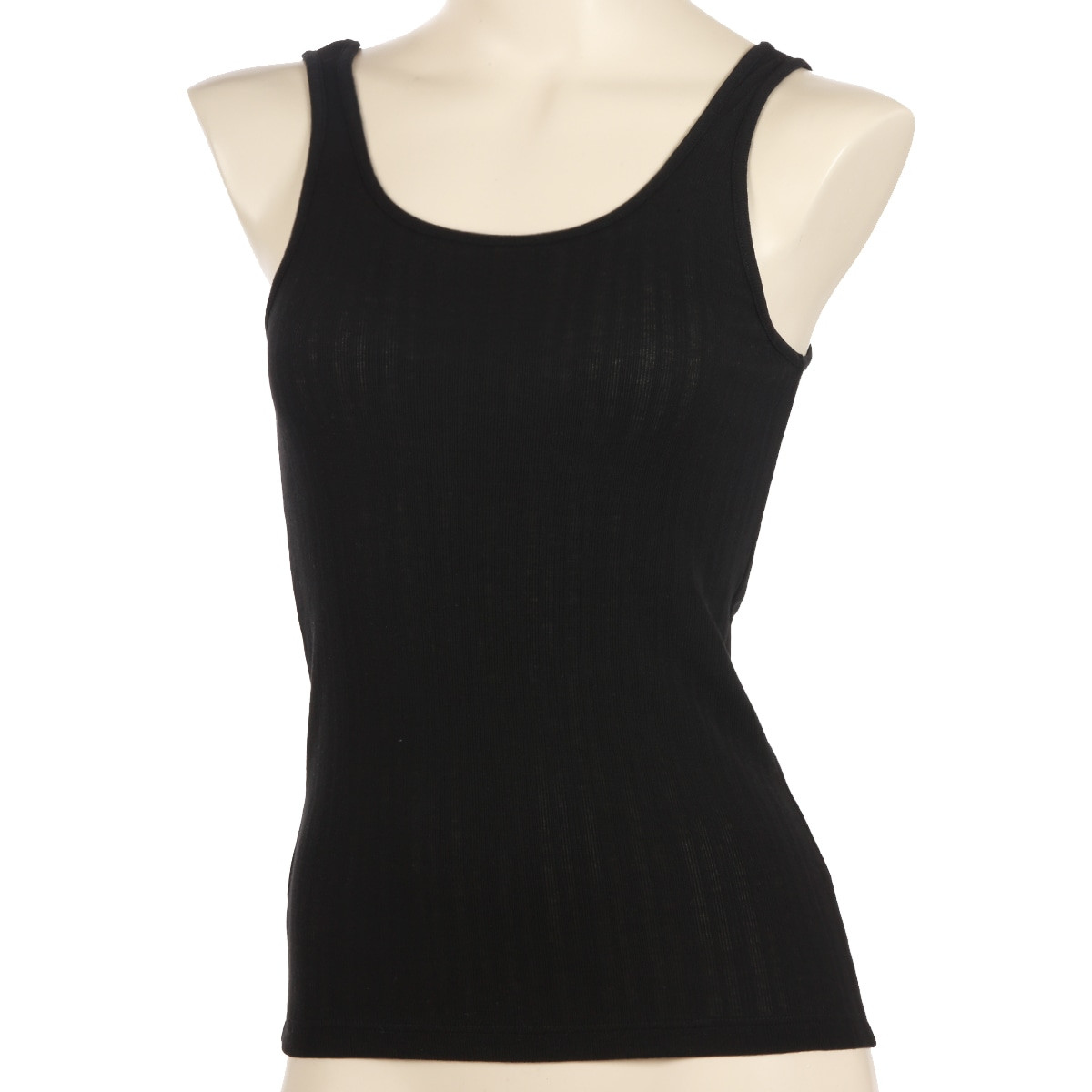 SHEER THROUGH タンクトップ 綿混 針抜きリブ タンクトップ | Atsugi