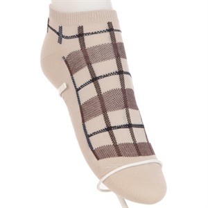 Aquascutum スニーカーソックス・くるぶしソックス チェック柄