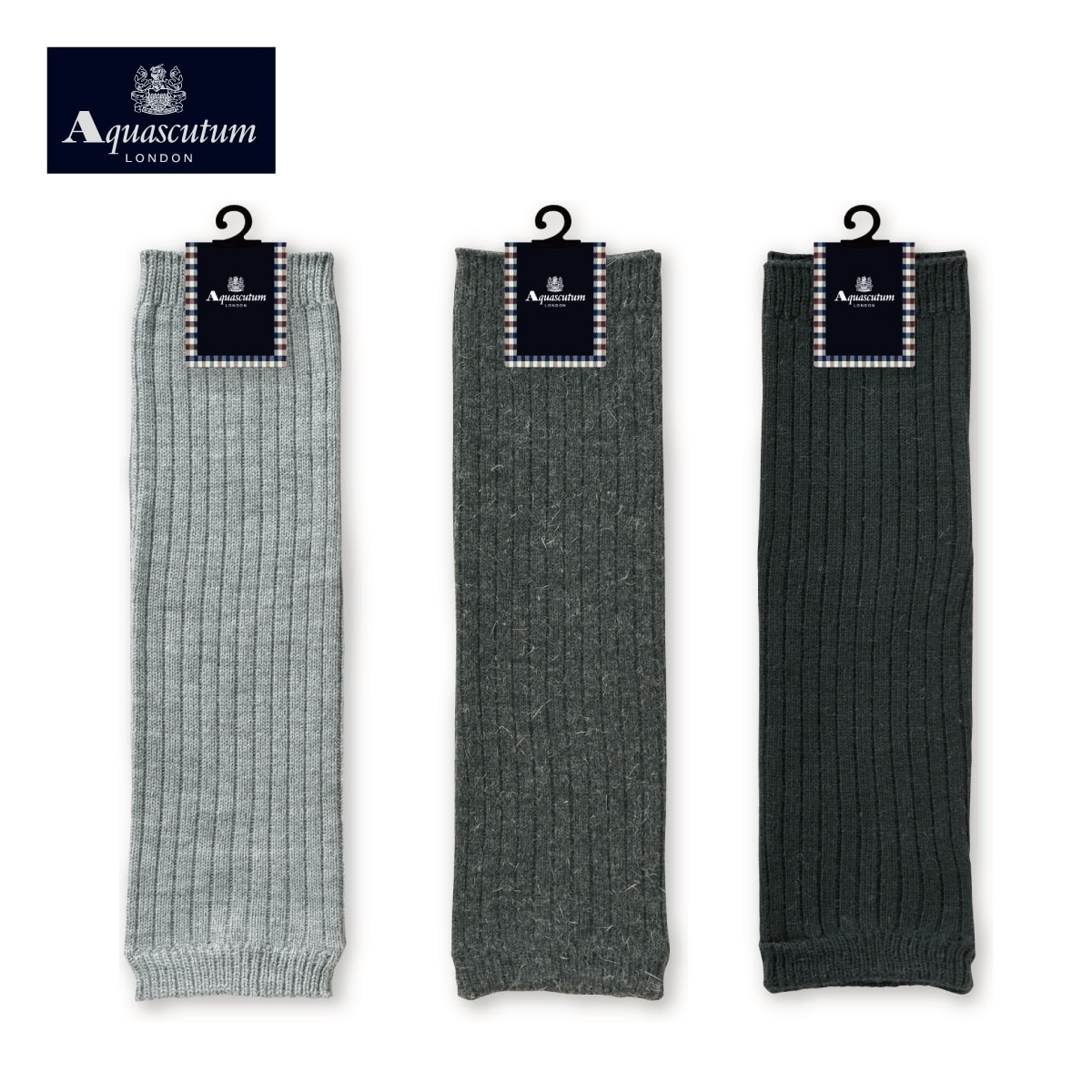 Aquascutum レッグウォーマー リブ柄 レッグウォーマー | Atsugi