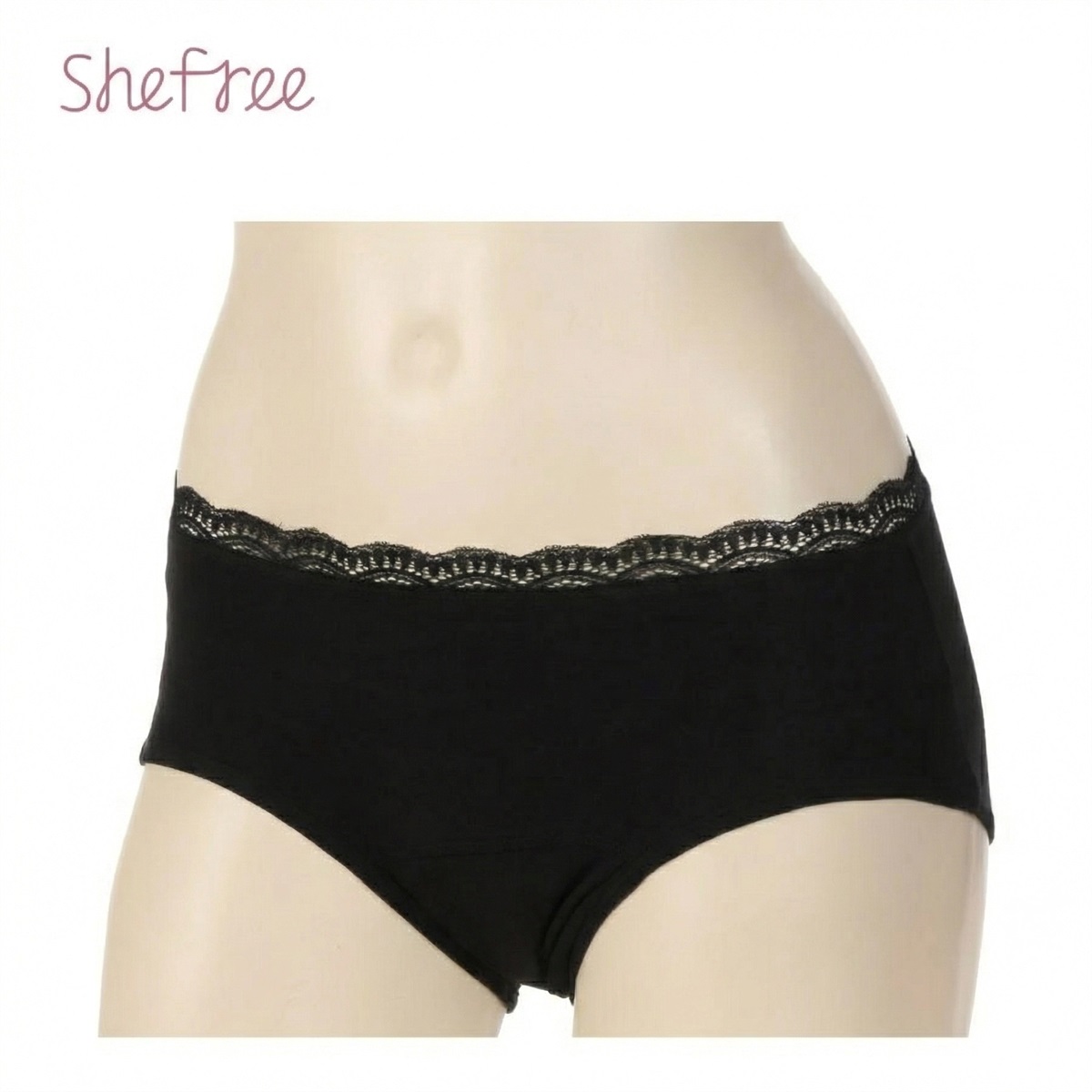 She Free サニタリーショーツ 【吸水量5ml】吸水機能付ショーツ