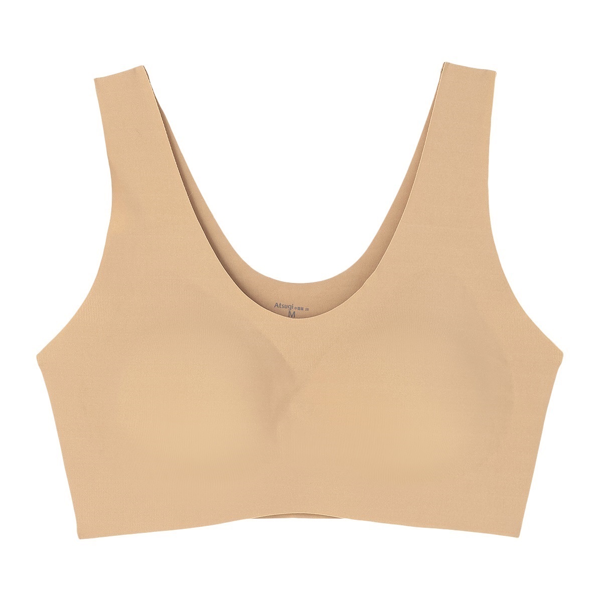 NUDE Make ノンワイヤーブラ 透けにくい ひびきにくい ハーフトップ