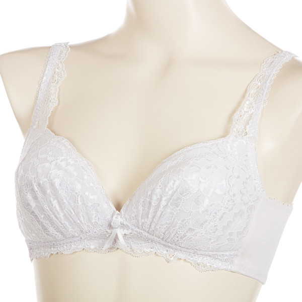 肌包み ノンワイヤーブラ 【燦燦/さんさん】肩ラクふんわりカップ ノン