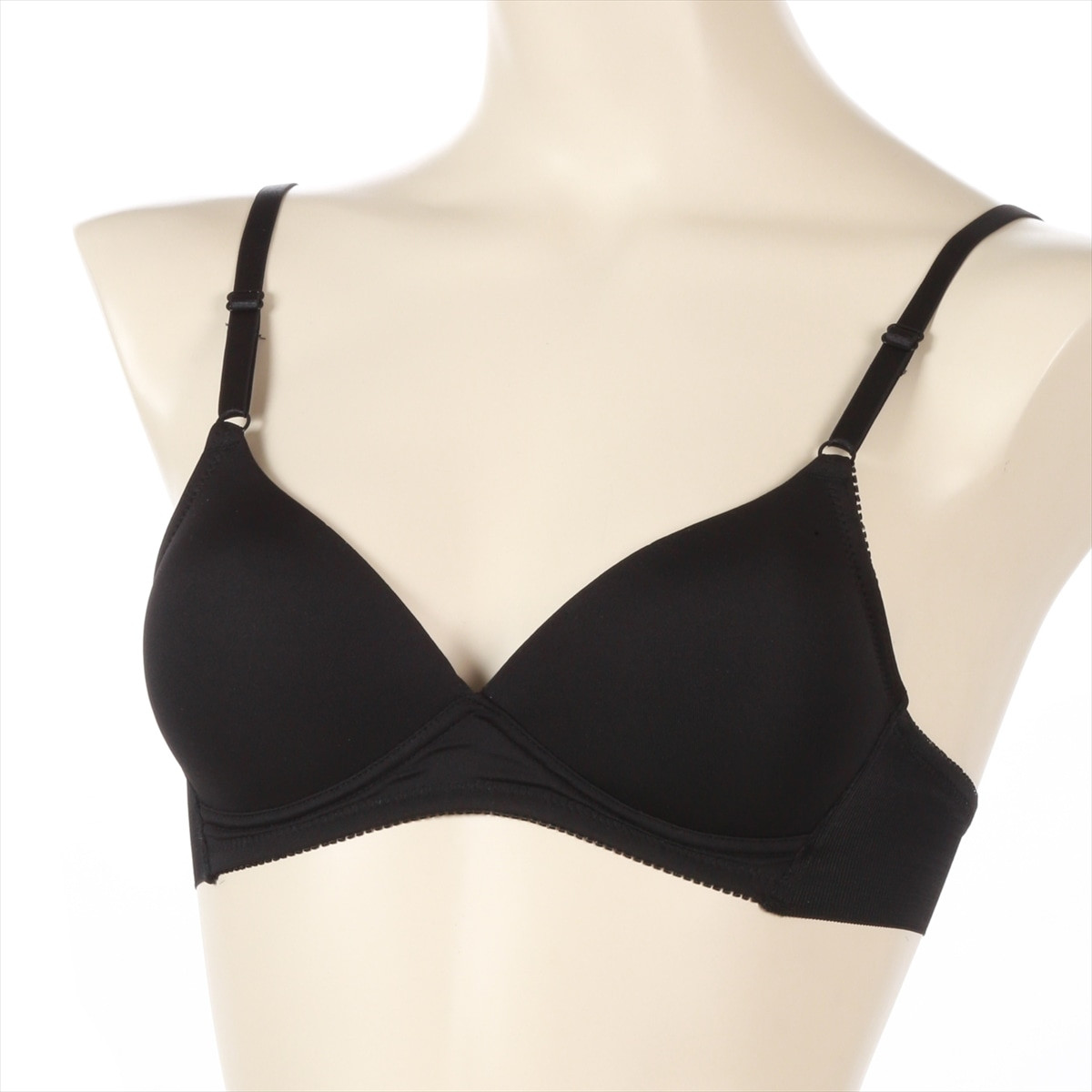 e-select ノンワイヤーブラ シームレスカップ ヘム生地 ノンワイヤー