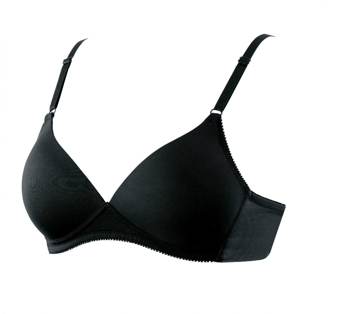 e-select ノンワイヤーブラ シームレスカップ ヘム生地 ノンワイヤー