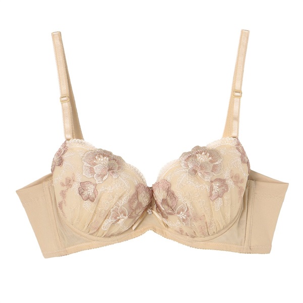 e-select ワイヤーブラ 脇高 ソフトワイヤーブラジャー【D・Eカップ