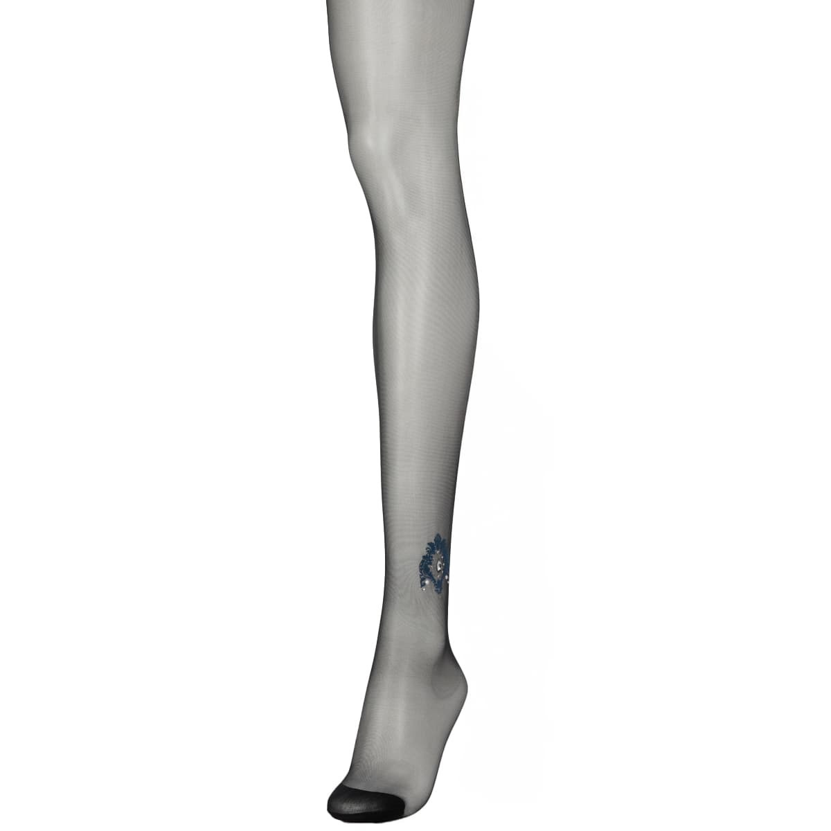 AZGI 柄ストッキング Bejewelled Damask Precious Tights | Atsugi