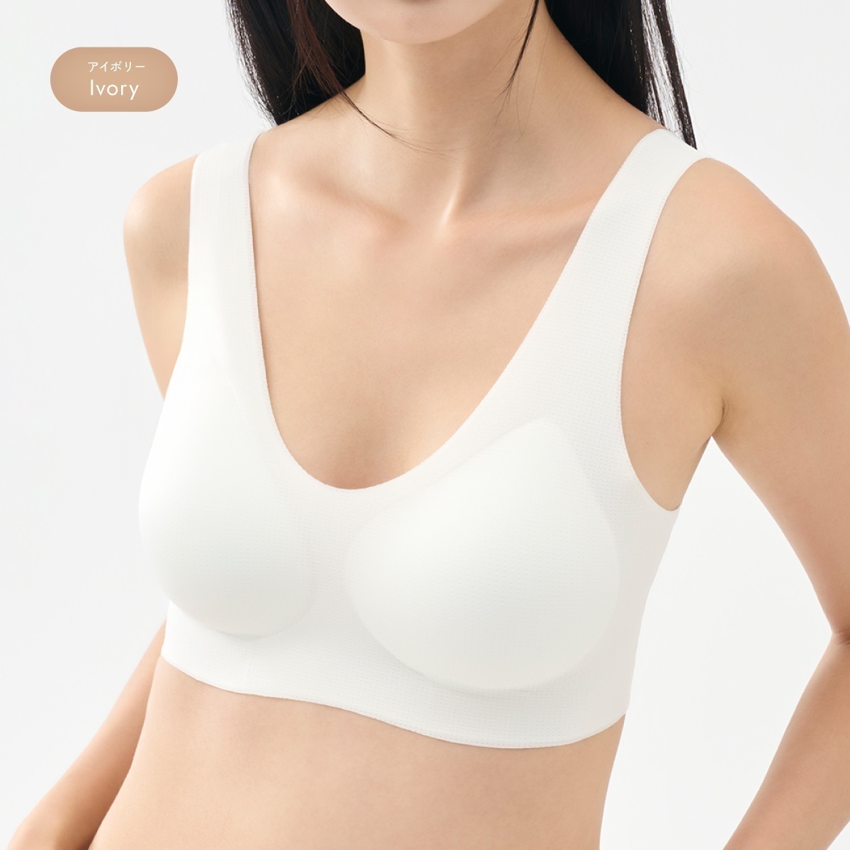 VIVIEN Nanafit ノンワイヤーブラ 【ホックなし】韓国ノンワイヤー