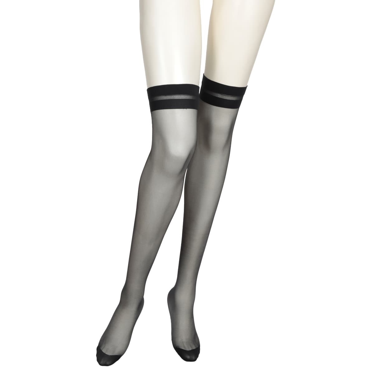 SLIM LINE ショート丈ストッキング ひざ上丈 クチゴムゆったり