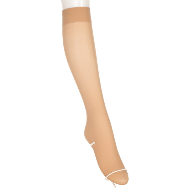 ATSUGI ソックス ハイソックス 絹入り ひざ下丈 クチゴムゆったり