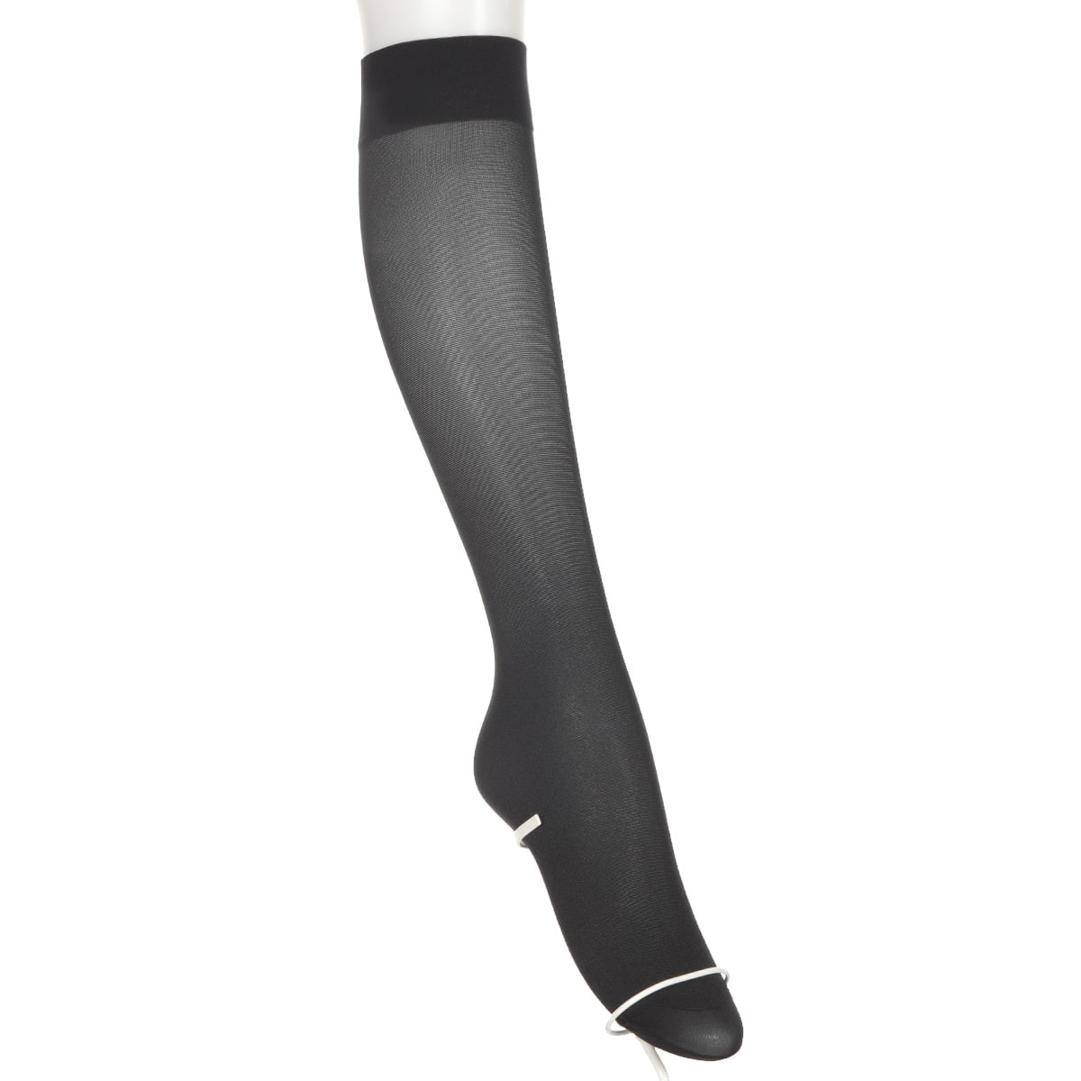 ATSUGI ソックス ハイソックス 絹入り ひざ下丈 クチゴムゆったり