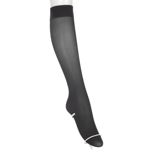 ATSUGI ソックス ハイソックス 絹入り ひざ下丈 クチゴムゆったり