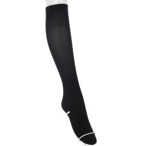 【２足】ブラック 22～25cm スーパーストロングサポート 210 デニール ホカロン ハイソックス 【在庫限り】ひざ下丈ソックス 80デニール