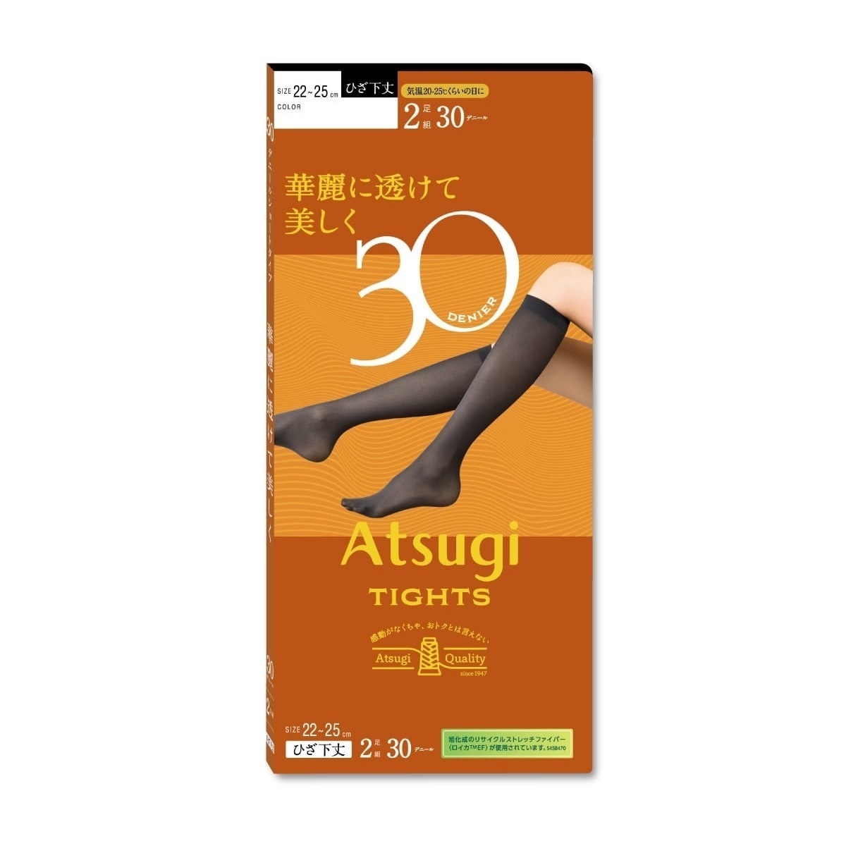 ATSUGI TIGHTS 30デニールタイツ 華麗に透けて美しく 30デニール