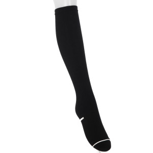 ホカロン ハイソックス 裏起毛リブ柄 ひざ下丈 320デニール相当