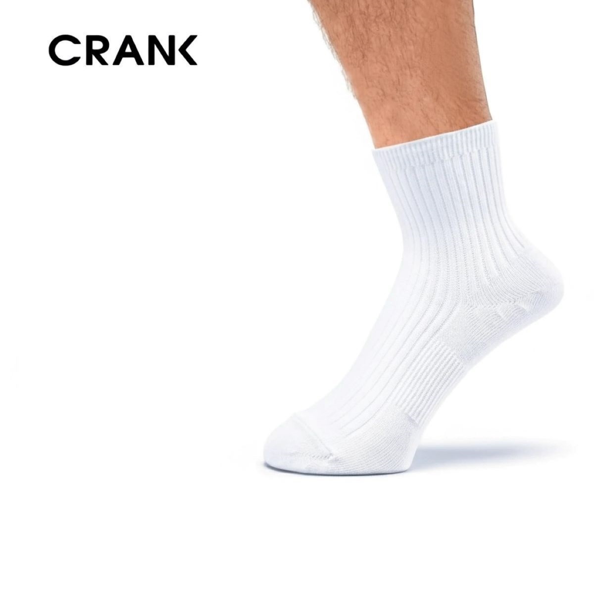 CRANK クルーソックス・レギュラーソックス リブ サポーティ