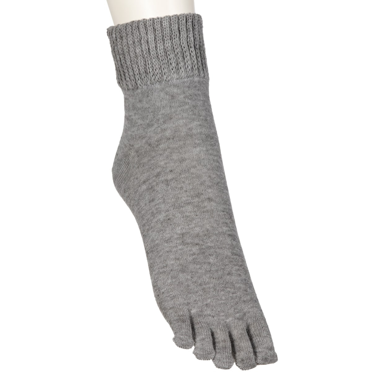 しめつけない スニーカーソックス・くるぶしソックス 5本指 ハーフミニ