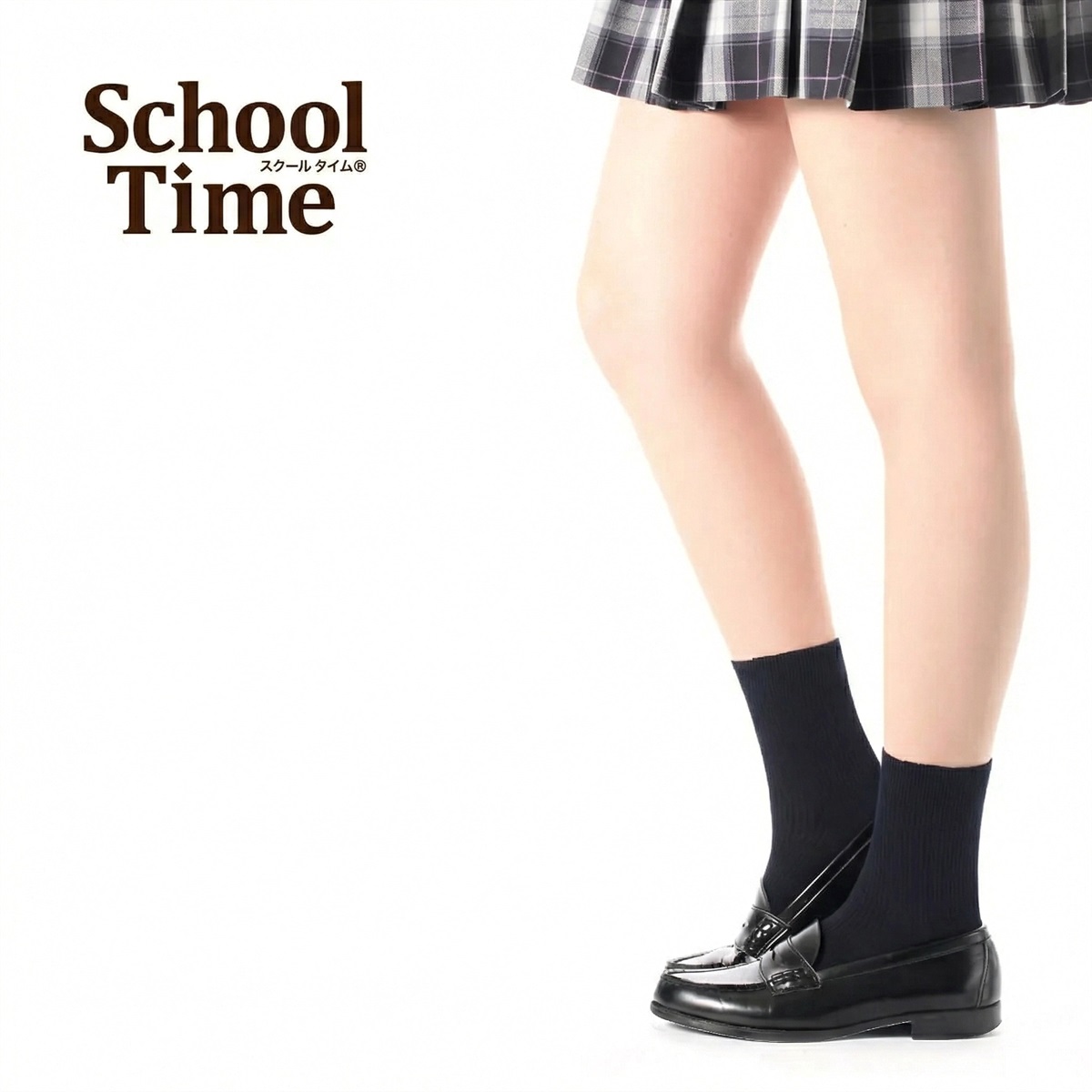 School time スクールソックス スクール用 15cm丈 リブソックス 3足組