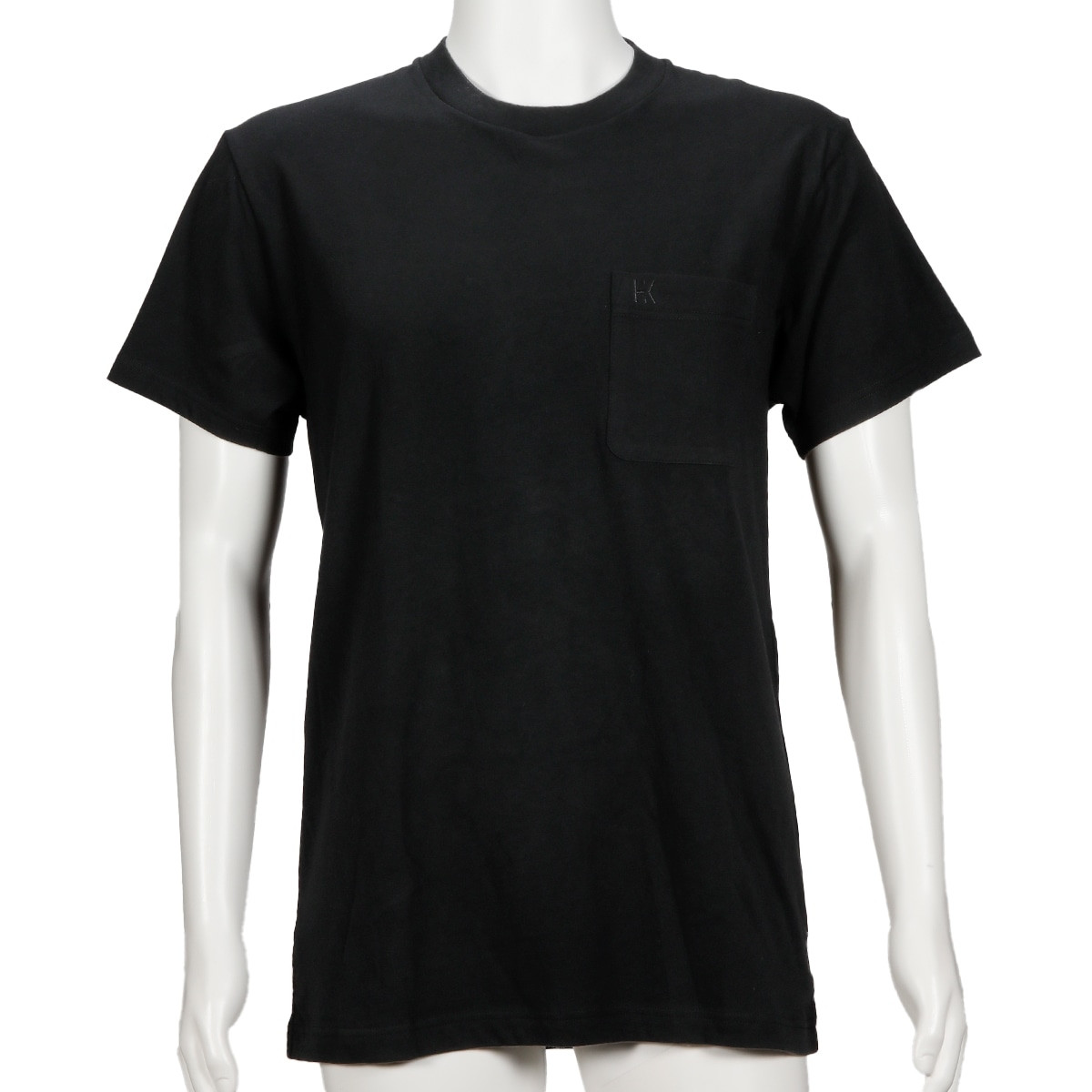 メンズインナー トップス 綿100％天竺 半袖丸首 ポケット付き Tシャツ