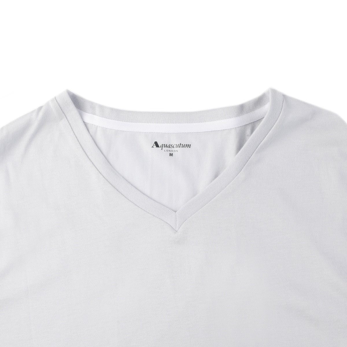 Aquascutum トップス エジプト綿 天竺VネックTシャツ メンズ | Atsugi