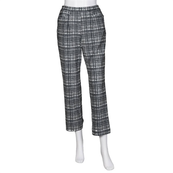 ARIKI ボトムス・レギンスパンツ プリントメッシュ シガレットパンツ