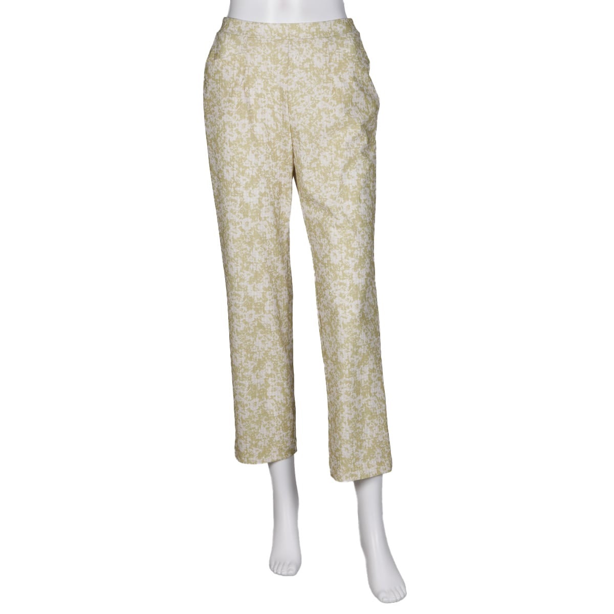 ARIKI ボトムス・レギンスパンツ プリントメッシュ シガレットパンツ