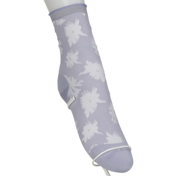 Aquascutum クルーソックス・レギュラーソックス フラワー柄 ショート