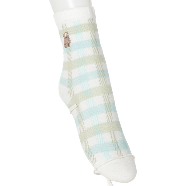 Aquascutum クルーソックス・レギュラーソックス リボンベア刺繍