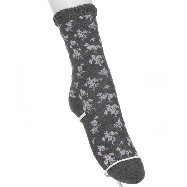 23区 クルーソックス・レギュラーソックス フラワーラメ柄 | Atsugi