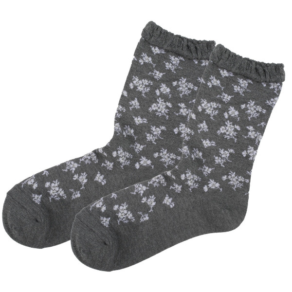 23区 クルーソックス・レギュラーソックス フラワーラメ柄 | Atsugi