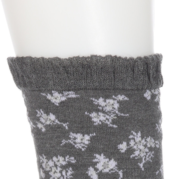 23区 クルーソックス・レギュラーソックス フラワーラメ柄 | Atsugi