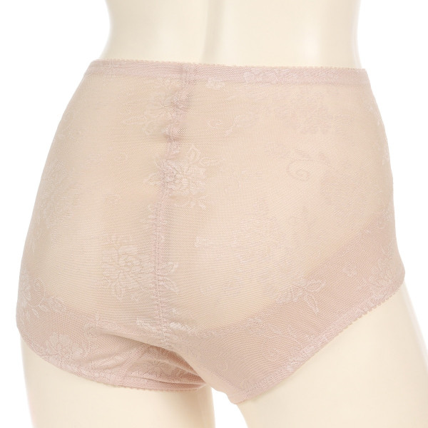 ヒップメイク ガードル・補正ショーツ 花柄メッシュガードル ショート