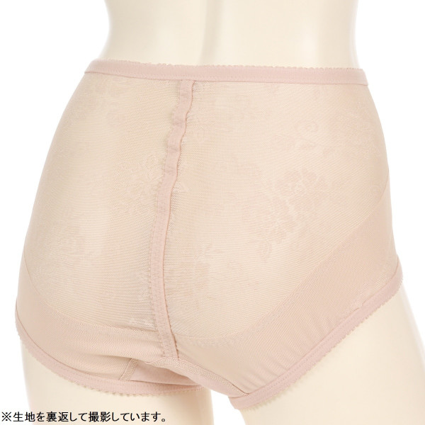 ヒップメイク ガードル・補正ショーツ 花柄メッシュガードル ショート