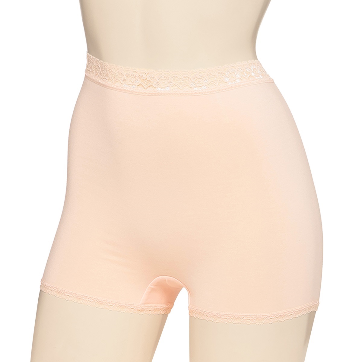 カジュアルショーツ レギュラーショーツ 無地1分丈 2枚組ショーツ