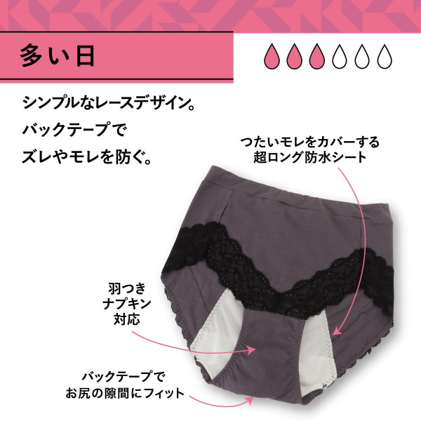 1 WEEK SANITARY SHORTS サニタリーショーツ 【多い日】ウエスト