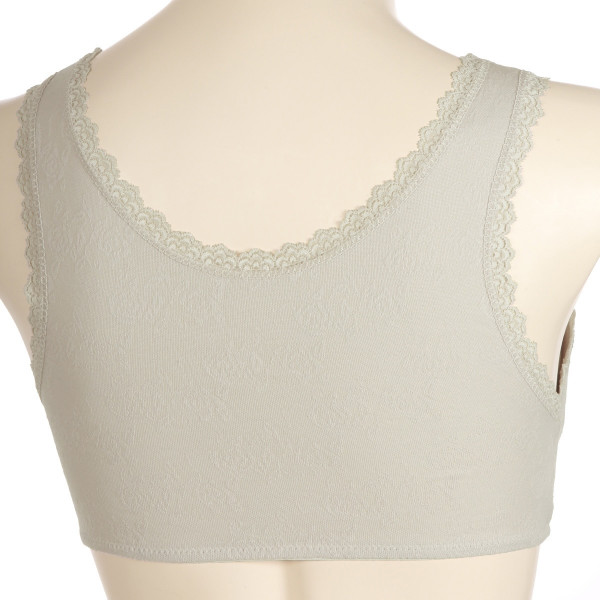 La chere ノンワイヤーブラ らくらくかぶりタイプ 綿混ノンワイヤ