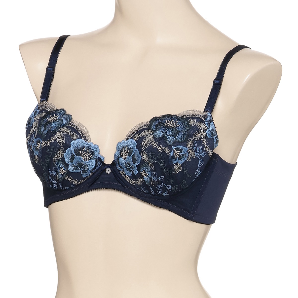 e-select ワイヤーブラ 脇高 ソフトワイヤーブラジャー【A・B・Cカップ