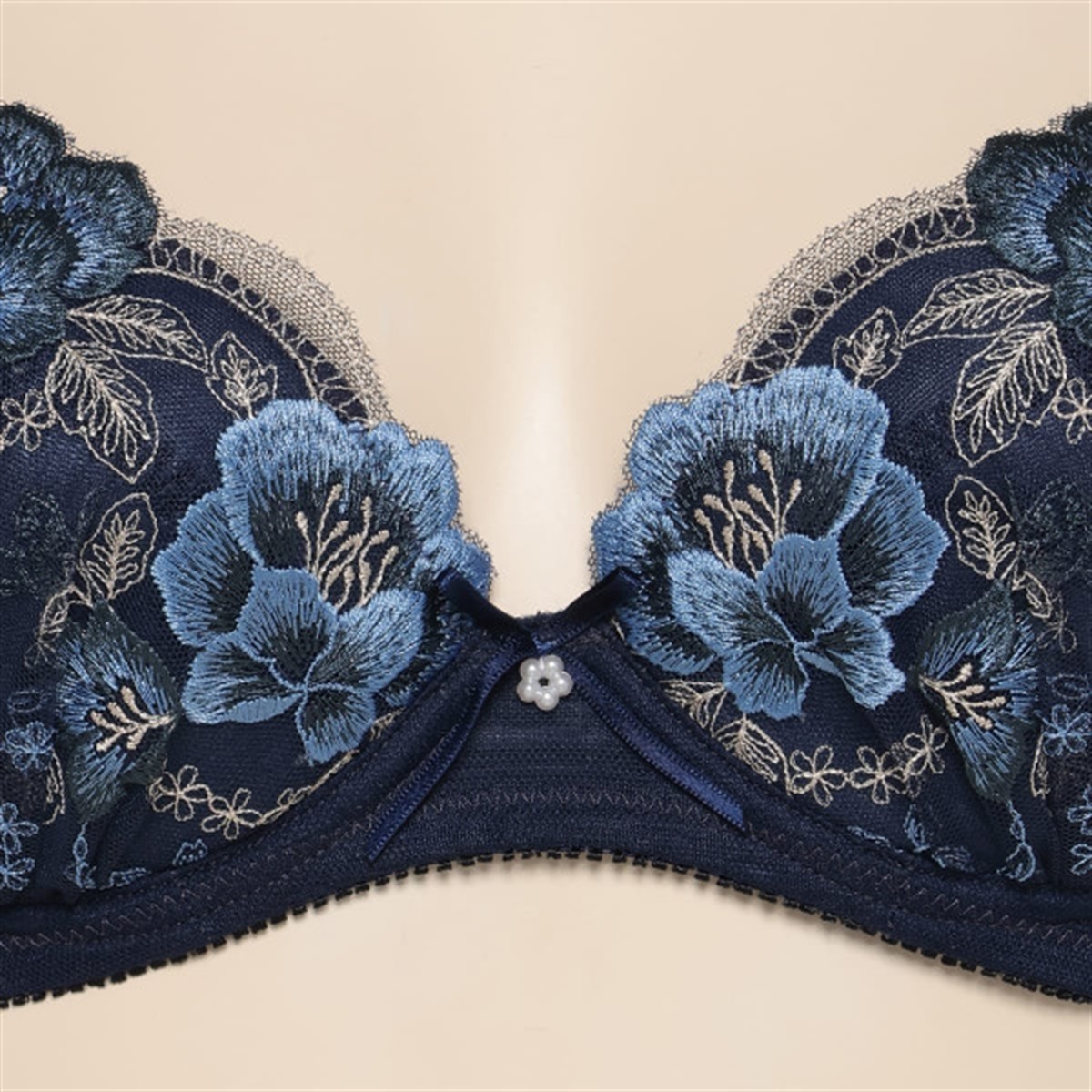 e-select ワイヤーブラ 脇高 ソフトワイヤーブラジャー【D・Eカップ