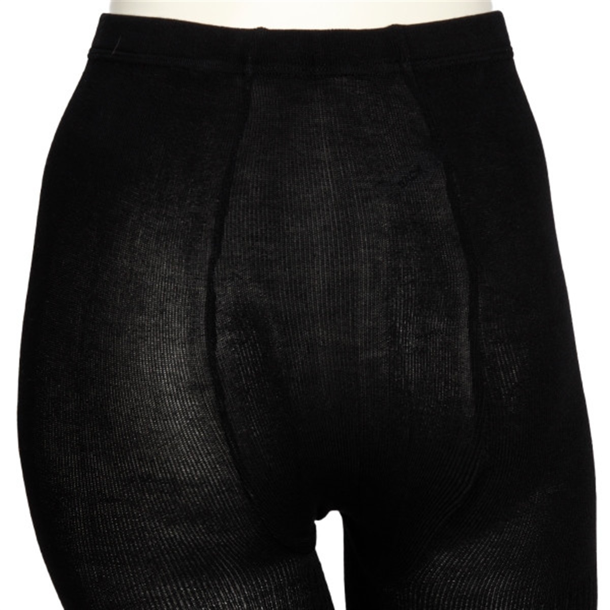 hotto comfort 無地レギンス・スパッツ 400デニール相当 リブ編み発熱