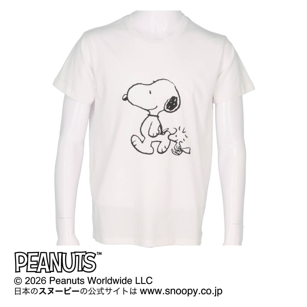 PEANUTS トップス ［メンズ］半袖丸首Tシャツ | Atsugi(アツギ)公式通販