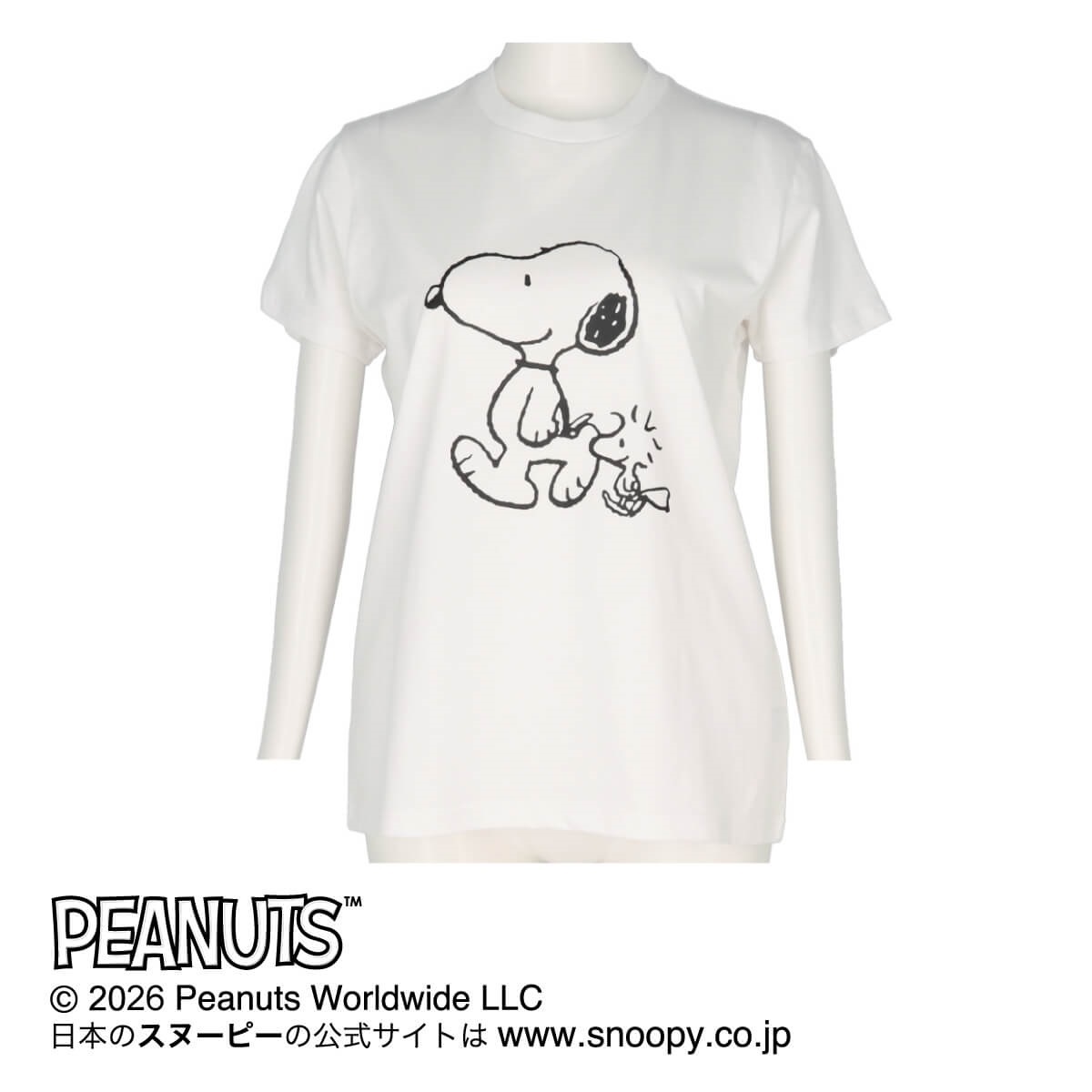 PEANUTS トップス ［レディース］半袖丸首Tシャツ | Atsugi(アツギ 