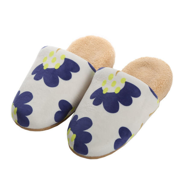 COMFORT ルームシューズ・スリッパ ふらフラワー柄 ルームスリッパ
