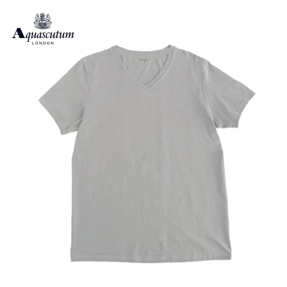 【未使用】Aquascutum Vネック装飾Tシャツ 10 AQUA SCUTUM - 【未使用】Aquascutum Vネック装飾Tシャツ 10の通販 by
